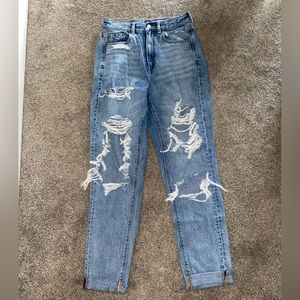 amercian eagle highest rise mom jean size 0long